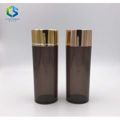 60ml 75ml 100ml 120ml 150ml 200ml amber wide mouth plastic medical pill bottle with shine gold