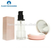 Plastic cosmetic air cushion conditioner case and bottle