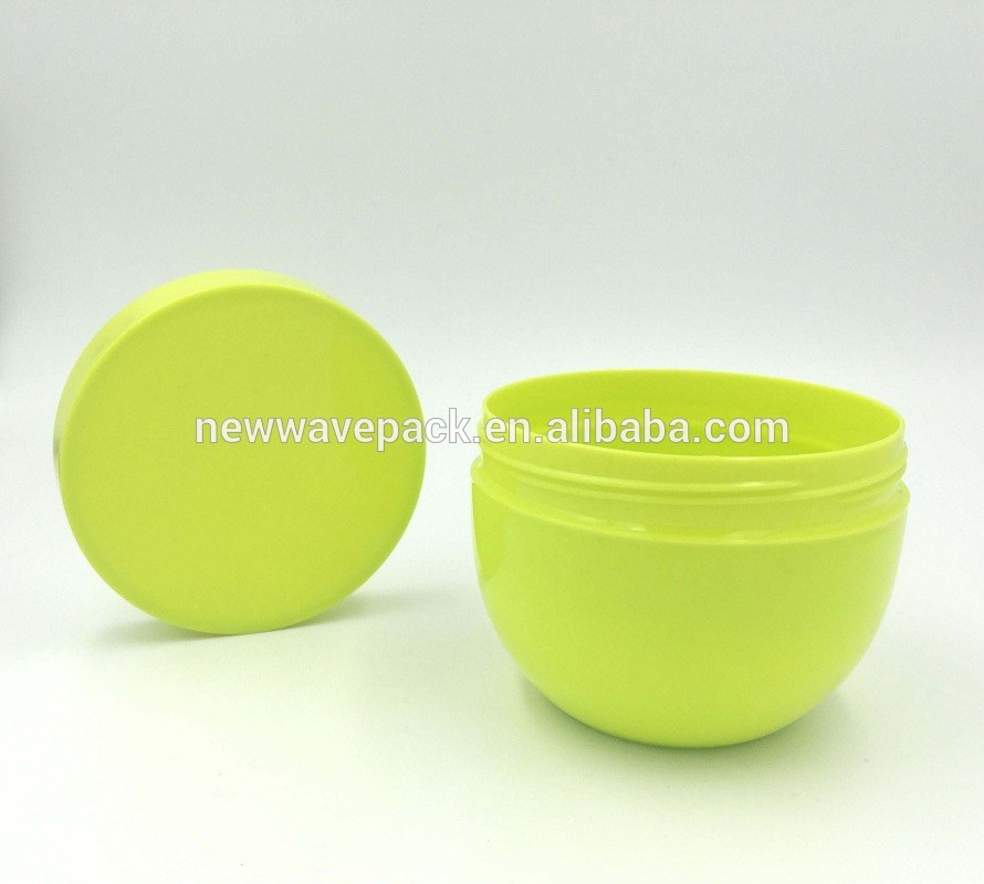 Bowl shape single wall PP 8 oz plastic jars for cosmetics cream or body butter