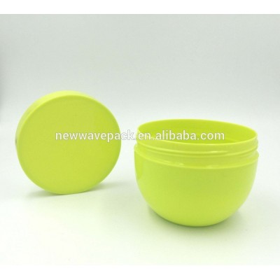 Bowl shape single wall PP 8 oz plastic jars for cosmetics cream or body butter