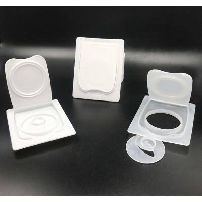 new Plastic wet wipe lid for facial mask packaging PP lid been pull ring seal ring Japan Saborino